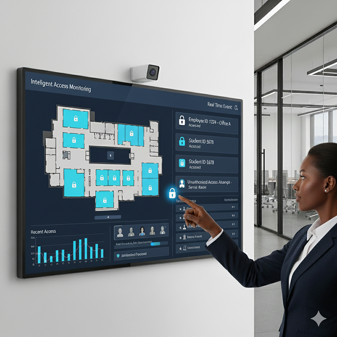 SmatAccess system showing dashboard